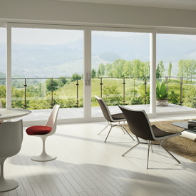 Großformatige Hebe-Schiebetüren und Kipp-Schiebetüren in allen Ausführungsarten.